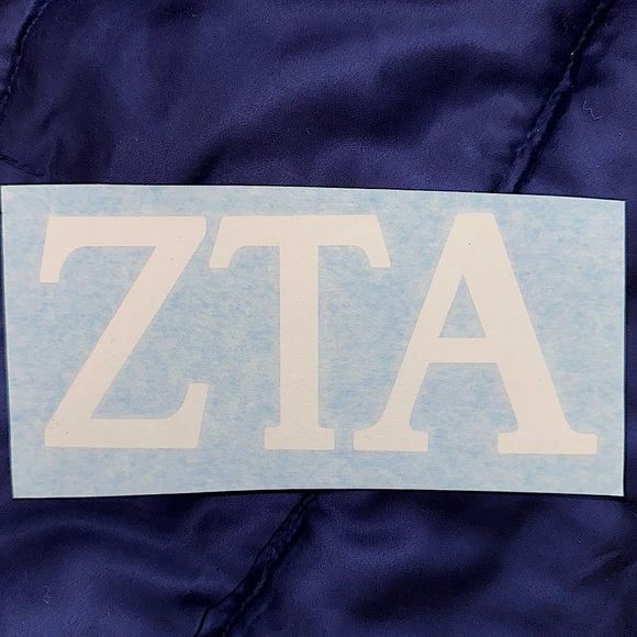 ɴᴡᴏᴛ ZTA Greek Letters Car Decal Sticker♛ - Picture 1 of 1